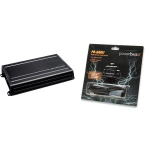 PowerBass ACS-1000D - 1000 Watt x 1 @ 1-Ohm Amplifier with PB-GAIN1 - Remote Level Controller - 1 of 4