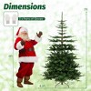 Costway 7 FT Artificial Xmas Tree with 1303 PE PVC Branch Tips 500 Warm White LED Lights - 3 of 4