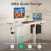 SEVOBAL Desks Standing Desk Adjustable Height Sit Stand Home Office Desk, Workstation for Writing Tasks and studying, White, 3.28"*1.97"*3.90" - 4 of 4