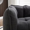 Lyngins Premium Chenille Bean Bag Chair with Footstool, Lightweight Square Lazy Chair with Armrests & Handle, Accent Chair/Sofa Chair for Living Room - 2 of 4