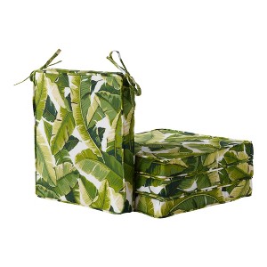 18in Square Outdoor Chair Pad Set of 4 - 1 of 4