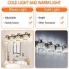 Crystal Matte Black Bathroom Vanity Light 6 Light Modern Bathroom Vanity Light Fixtures Over Mirror Bath - 3 of 4