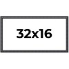 PosterPalooza | Panoramic Linear Black Picture Frame - UV Acrylic, Foam Board Backing, Hanging Hardware - 2 of 4