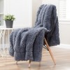 Chanasya Fuzzy Tusicon Faux Longfur Throw Blanket - Plush Blanket - 3 of 4