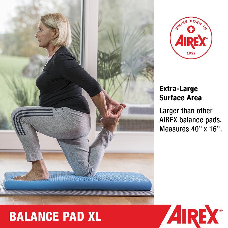 AIREX Balance Pad – Stability Trainer for Balance, Stretching, Physical Therapy, Mobility, and Core Non-Slip Closed Cell Foam Premium Balance Pad, 2 of 8