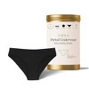 Cora Period Bikini Style Powerfully Absorbent Underwear - Black - image 2 of 4