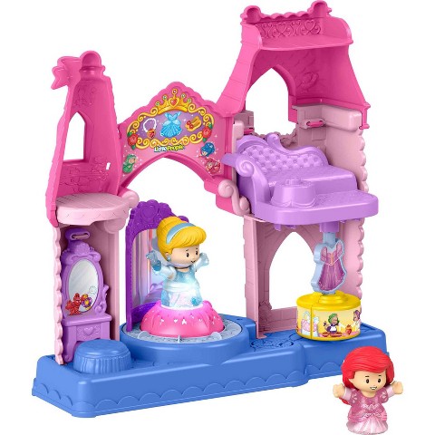 Детские куклы Little People Fisher-Price Little People DISNEY Princess Shimmer & Glow Dress Shop Toddler Playset & 2 Figures