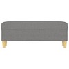 vidaXL Bench Dark Gray 39.4 in.x13.8 in.x16.1 in. Fabric - 3 of 4