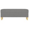 vidaXL Bench Dark Gray 39.4 in.x13.8 in.x16.1 in. Fabric - image 3 of 4