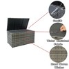 Akoasm 200 Gallon Outdoor Storage Deck Box with Lid For Outdoor Cushions-Grey - 4 of 4