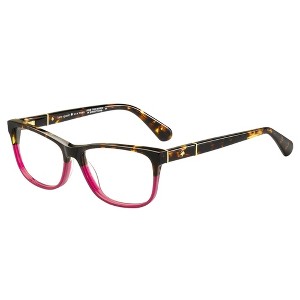 Kate Spade KS Myrna 65T Womens Rectangle Eyeglasses Havana Burgundy 53mm - 1 of 3