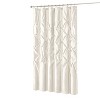 LunaLulinlk Tufted Semi-Sheer Shower Curtain - 2 of 4