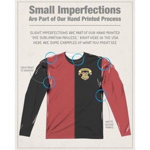 Men's Harry Potter Gryffindor Split Uniform Long Sleeve Costume T-Shirt - 1 of 4