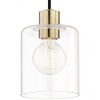 Mitzi Neko 1 - Light Pendant in  Aged Brass Clear Shade - 3 of 4