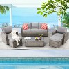 EROMMY 6 Piece Sofa Seating Group with Cushions - 3 of 4