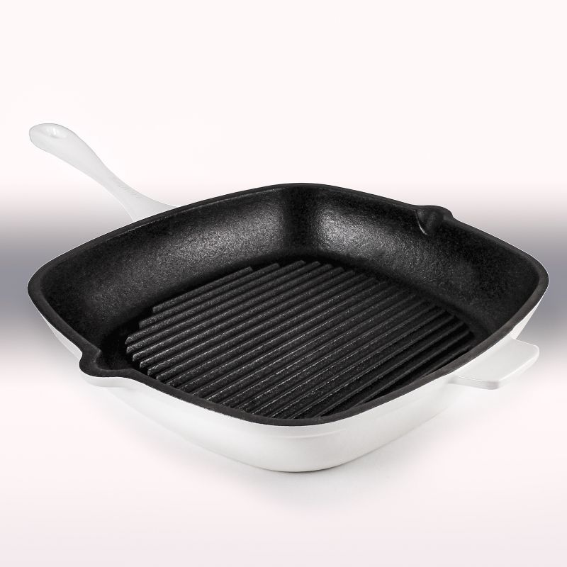 BergHOFF Neo 2Pc Cast Iron Cookware Set, 10" Fry Pan & 11" Grill Pan, 3 of 13