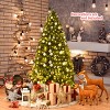 Tangkula 6'Artificial Green PVC Christmas Fir Tree w/ Metal Stand and 650 LED Lights - 2 of 4