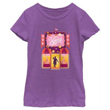Girl's Wonka Candy Factory Logo T-Shirt