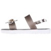bebe Girl's Flat Sandals with Rhinestone Bow Detail and Fruit Glitter Detail - Sandals for Little Kid/Big Kid - 3 of 4