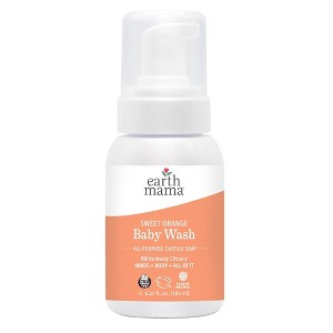 Earth Mama Sweet Orange Castile Baby Wash Naturally Foaming Soap - 6.27 fl oz - 1 of 4