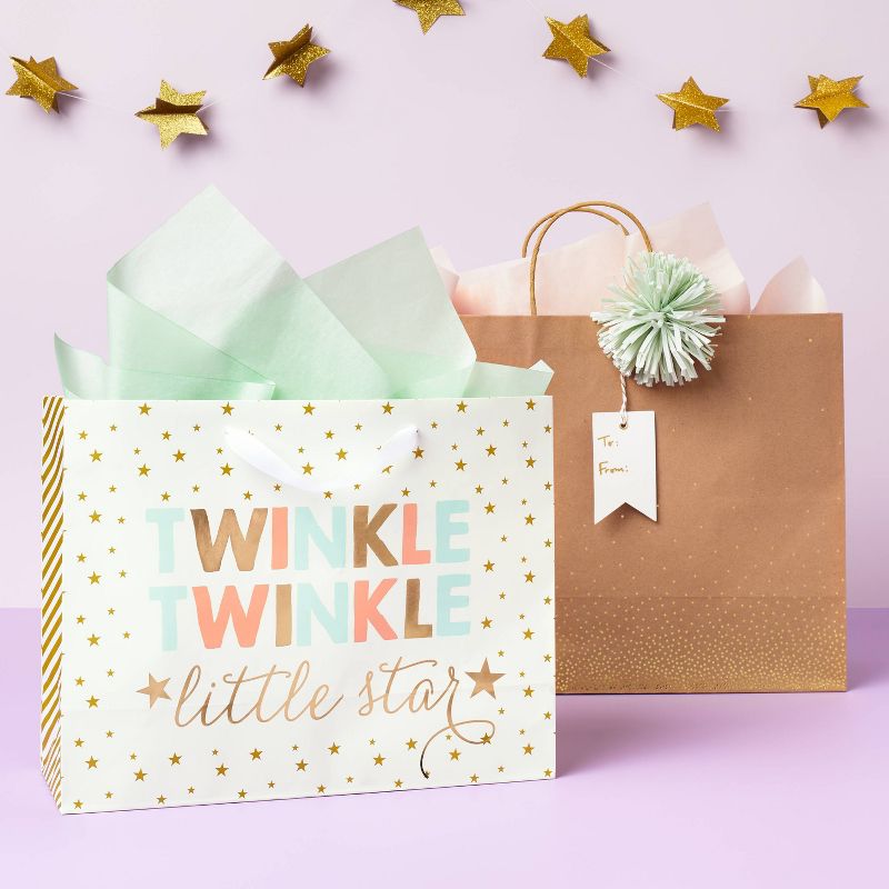 Medium &#39;Twinkle Twinkle Little Star&#39; Baby Shower Gift Bag - Spritz&#8482;, 2 of 6
