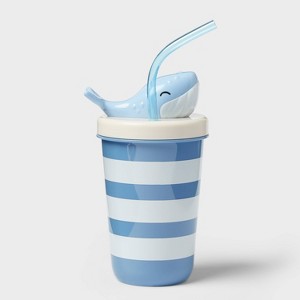 17 fl oz Tumbler with Figural Whale Lid Blue - Sun Squad™ - 1 of 3