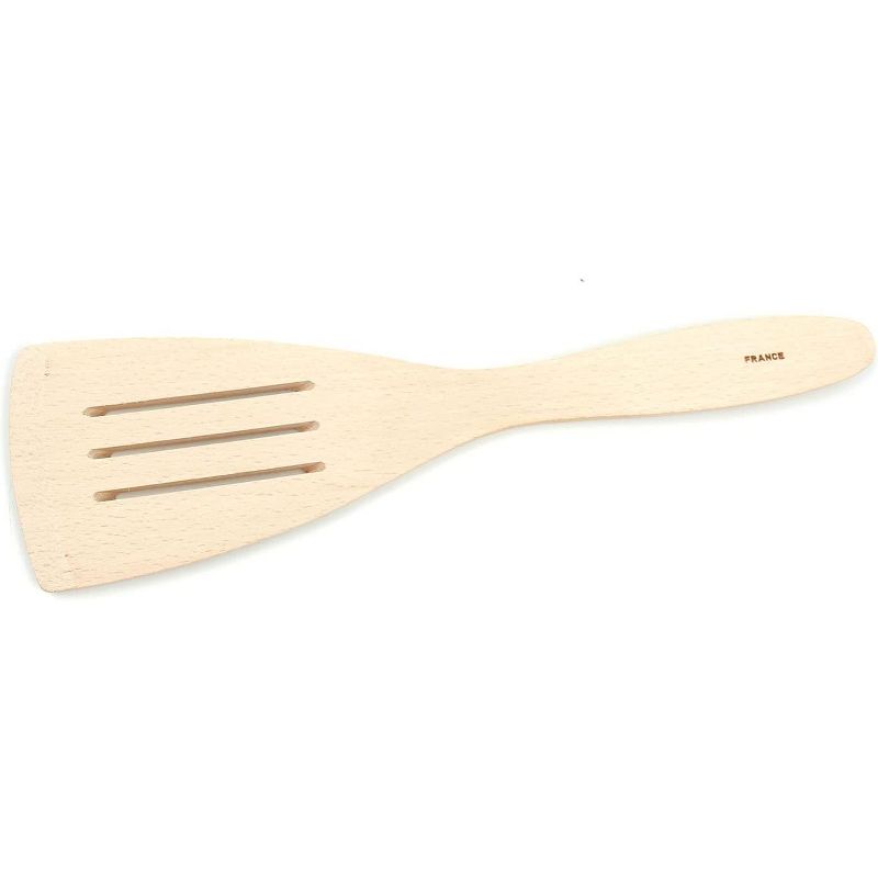 Vollum Wooden Slotted Spatula made of Beechwood - 11-3/4", 2 of 6