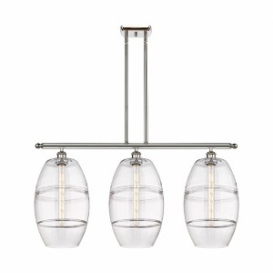 Vaz - 3 Light Stem Hung Island In Industrial Style-19 Inches Tall and 36.5 Inches Wide - 1 of 1