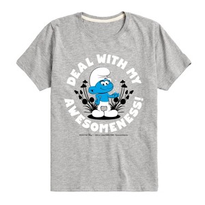 Boys' - Smurfs -  Short Sleeve Graphic T-Shirt - 1 of 4