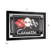 Corvette C1 Black Black Framed Bar Mirror by Trademark Gameroom - image 2 of 4