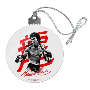 Bruce Lee Signature Acrylic Christmas Tree Holiday Ornament - 1 of 4