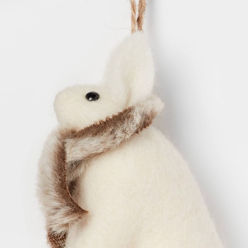 Bunny Keychain Faux Plush, Faux Fur Bunny Keychain