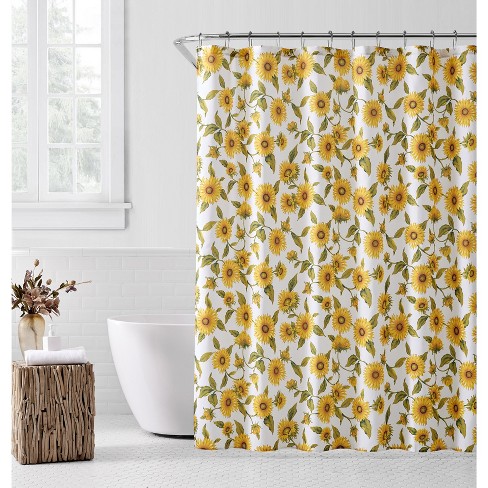 LUDDHAGTORN shower curtain light yellow - IKEA