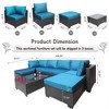 Lycvki Outdoor 7-Piece Wicker Sofa Sets with Cushions and Coffee Table - 4 of 4