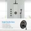 PAGED Shower Head with Spray Patterns Rain Shower Head with Body Jet Handshower, Shower Heads for Bathroom - 4 of 4