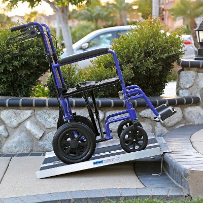 AllCure 3' Extra Wide Aluminum Foldable Wheelchair Ramp