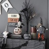 Whisen Fabric Standing Gnome W/Orange Banner & Spring Body, Halloween Decoration - 2 of 4