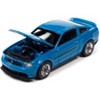 2012 Ford Mustang GT/CS Grabber Blue with Black Stripes "Modern Muscle" Limited Edition 1/64 Diecast Model Car by Auto World - 3 of 3