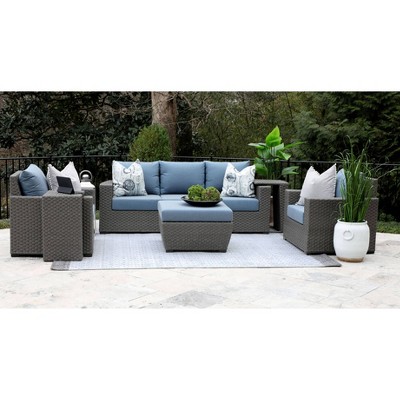 Cullem 6pc Deep Seating Set with Sunbrella - Canopy Home and Garden