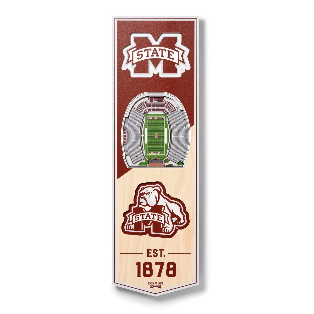 Photos - Other interior and decor NCAA Mississippi State Bulldogs 6"x19" Stadium Banner