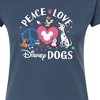 Women's - Disney Classics - Peace Love Disney Dogs Fitted Graphic T-Shirt - 2 of 3