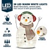 Joyfy 3 Pcs 2D Christmas Snowman Family Yard Light Decorations, Warm White Lights with Metal Stakes for Christmas Indoor Outdoor Garden Holiday Décor - 2 of 4