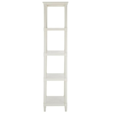 Transitional White Pine 5-Tier Spindle Bookcase