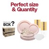 Smarty Had A Party Pink Vintage Plastic Tableware Set - 120 Sets - 3 of 4