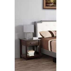 NicBex Modern Nightstand with Single Drawer and Open Lower Shelf Minimalist Bedside Table End Table for Bedroom, Living Room - 1 of 4
