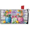 Briarwood Lane Spring Mailbox Cover  - Standard Size - Spring Floral Jars Rustic For Spring Mailbox Cover - 3 of 3