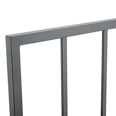 Gray Powder Coated Iron King Size Adjustable Headboard
