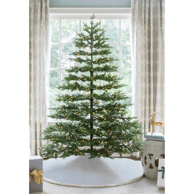 King Of Christmas Pre-Lit Artificial Christmas Tree, Rushmore Fir Xmas Tree with Warm White Led Lights