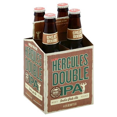 Great Divide Hercules Double IPA Beer - 4pk/12 fl oz Bottles