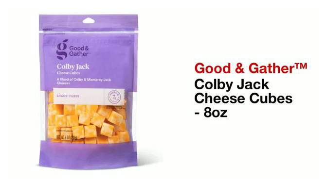 Colby Jack Cheese Cubes - 8oz - Good & Gather&#8482;, 2 of 5, play video